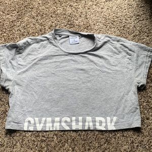 Gym shark crop top
